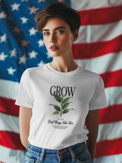 t-shirt with grow design beautiful design