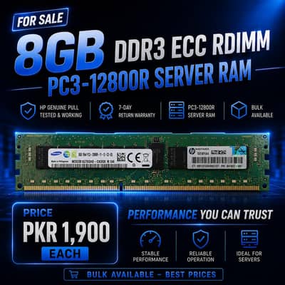 Samsung / HP 8GB DDR3 ECC Registered (RDIMM) Server RAM