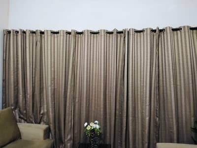 set of five curtains