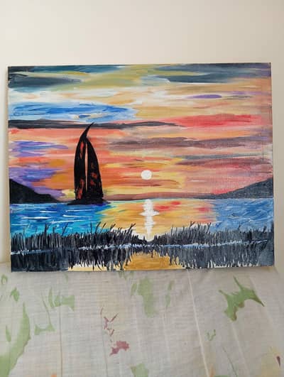sunset painting