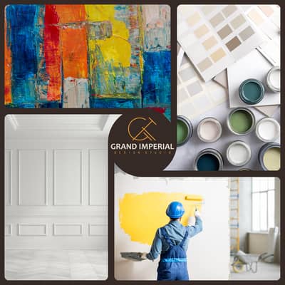 False ceiling/Wall paint/Wood paint/Wall Papers/3D design/Flooring