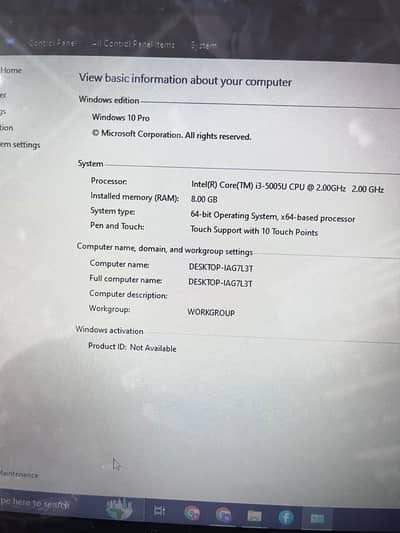 Acer Laptop Core i3 5th Gen | 8GB RAM | 700GB HDD | Touch Screen