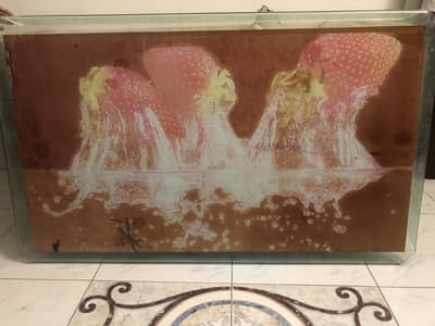 Dining table glass top