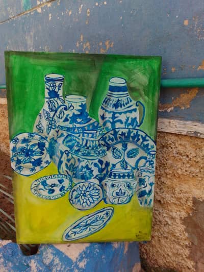 blue pottery