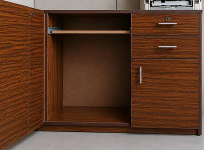 Office Counter with Drawers & Cabinet