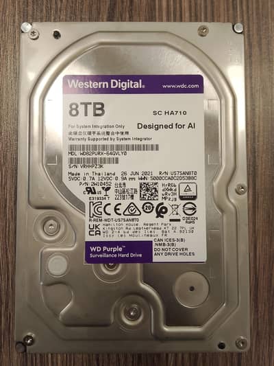 HDD 8TB  Health 100%