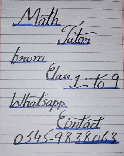 Online math and assignment help from class 1 to 9