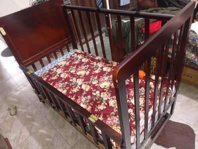 Kids double portion bed with branded matress