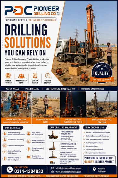 WATER WELL DRILLING / WATER BORING / WATER SURVEY