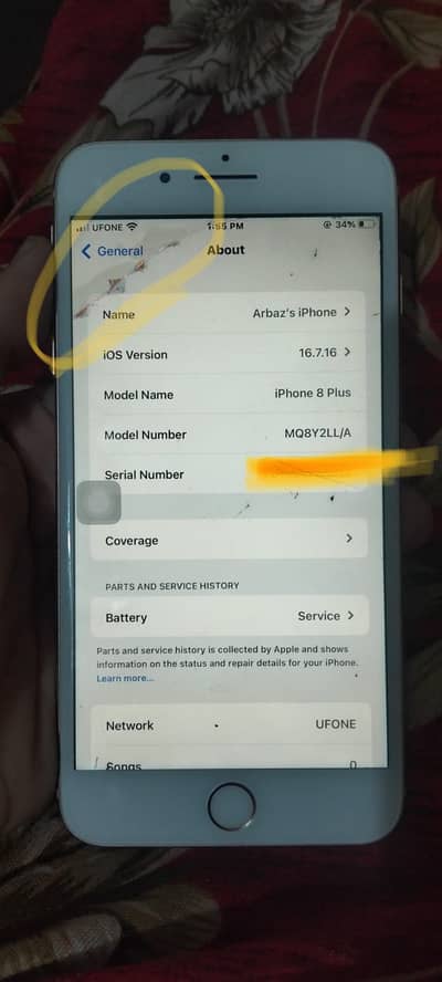Apple iPhone 8 Plus 256gb.