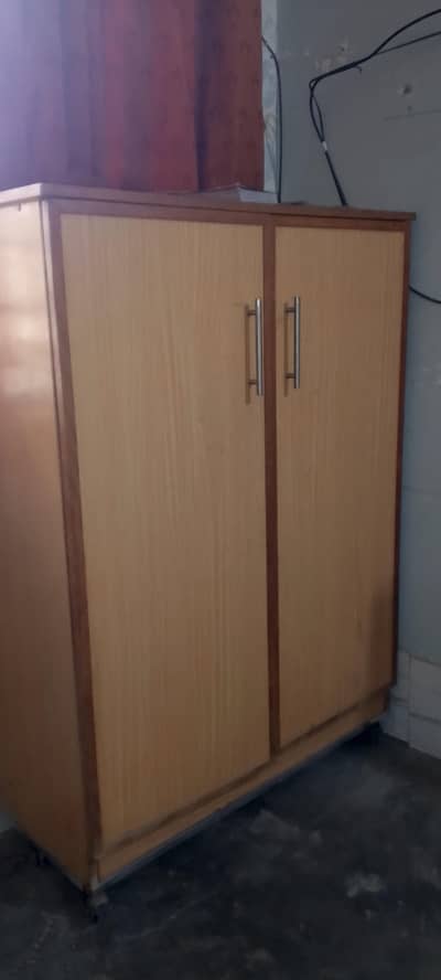 2-Door Wooden Storage Cupboard