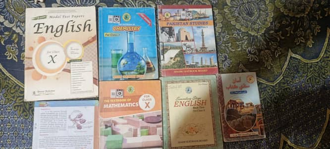 class 10th (matric) course with English guid book karachi board books