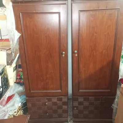wooden wardrobe