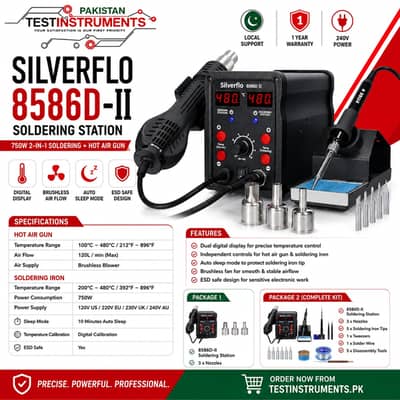 Silverflo 858D-II Hot Air Rework Station In Pakistan