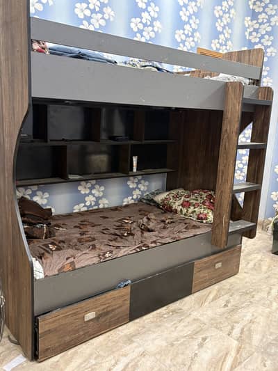 Bunk  Bed لکڑی کا دو منزلہ پلنگ