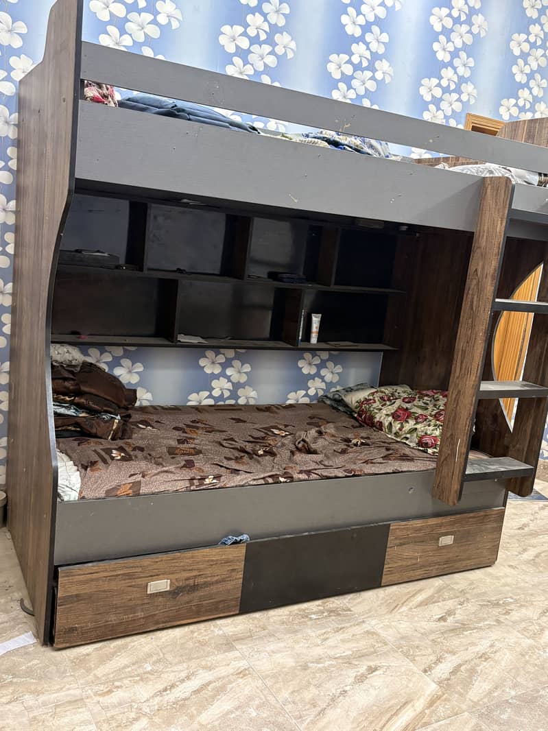 Bunk  Bed لکڑی کا دو منزلہ پلنگ 2