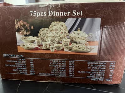 Dinner set 72 pieces 8 person