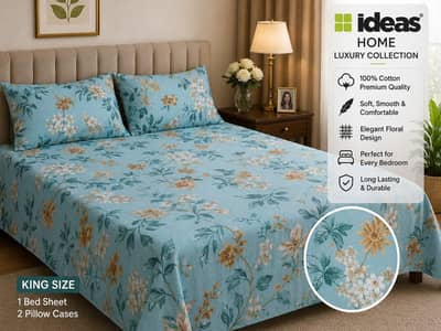 Original Gul Ahmed king size Bedsheet