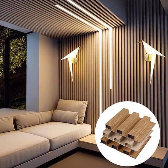Pvc wall panel-Solid panel-Wallpaper-4 by8 ceiling-blinds-fluted panel 0