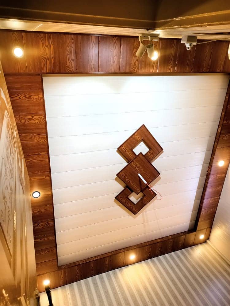 Pvc wall panel-Solid panel-Wallpaper-4 by8 ceiling-blinds-fluted panel 19