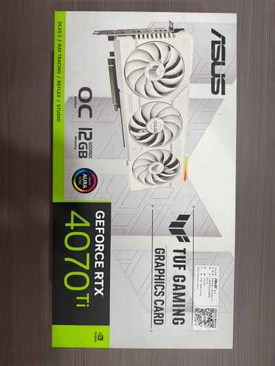 ASUS TUF Gaming GeForce RTX 4070 Ti OC White Edition 12GB GDDR6X