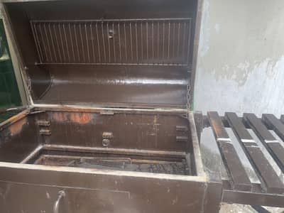 Premium portable iron bar b que machine with out door swing