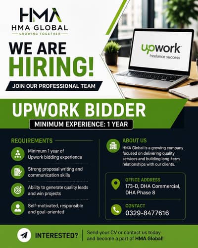 Requied upwork bidder