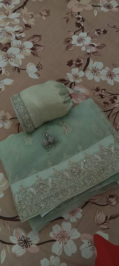 Elegant seafoam green / pastel green maxi