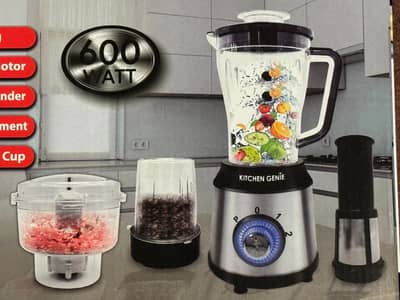 Kitchen Genie 4 in 1 Multi Function Blender 600W | Brand New