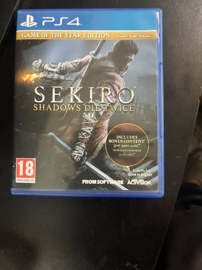 Sekiro shadows die twice game of the year edition for ps4