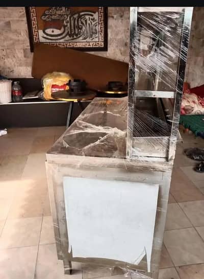 stainless steel working table with storage