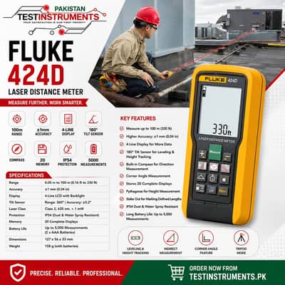 Fluke 424D Laser Distance Meter In Pakistan