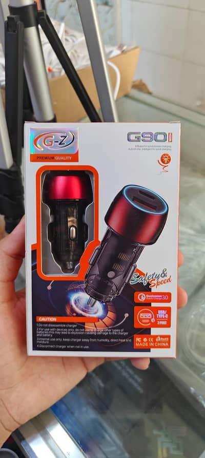 G-Z G901 65W PD QC 3.0 Fast Car Charger Adapter | USB-C + USB Dual