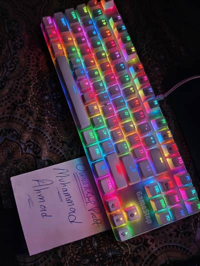 Gamestop GS200 RGB Mechanical Keyboard Color White
