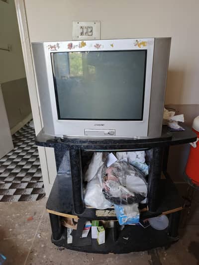 sony tv with trolley