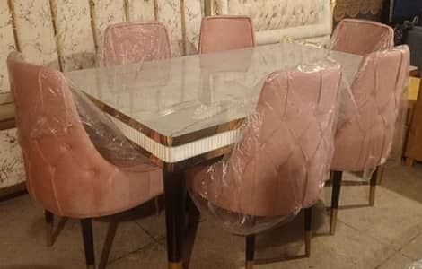 6 seater dining table/cafe chairs/pure wood dining set/home furniture