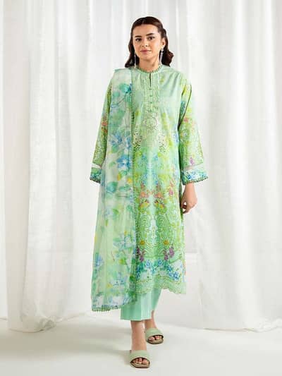lawn 3piece luxury embroidery