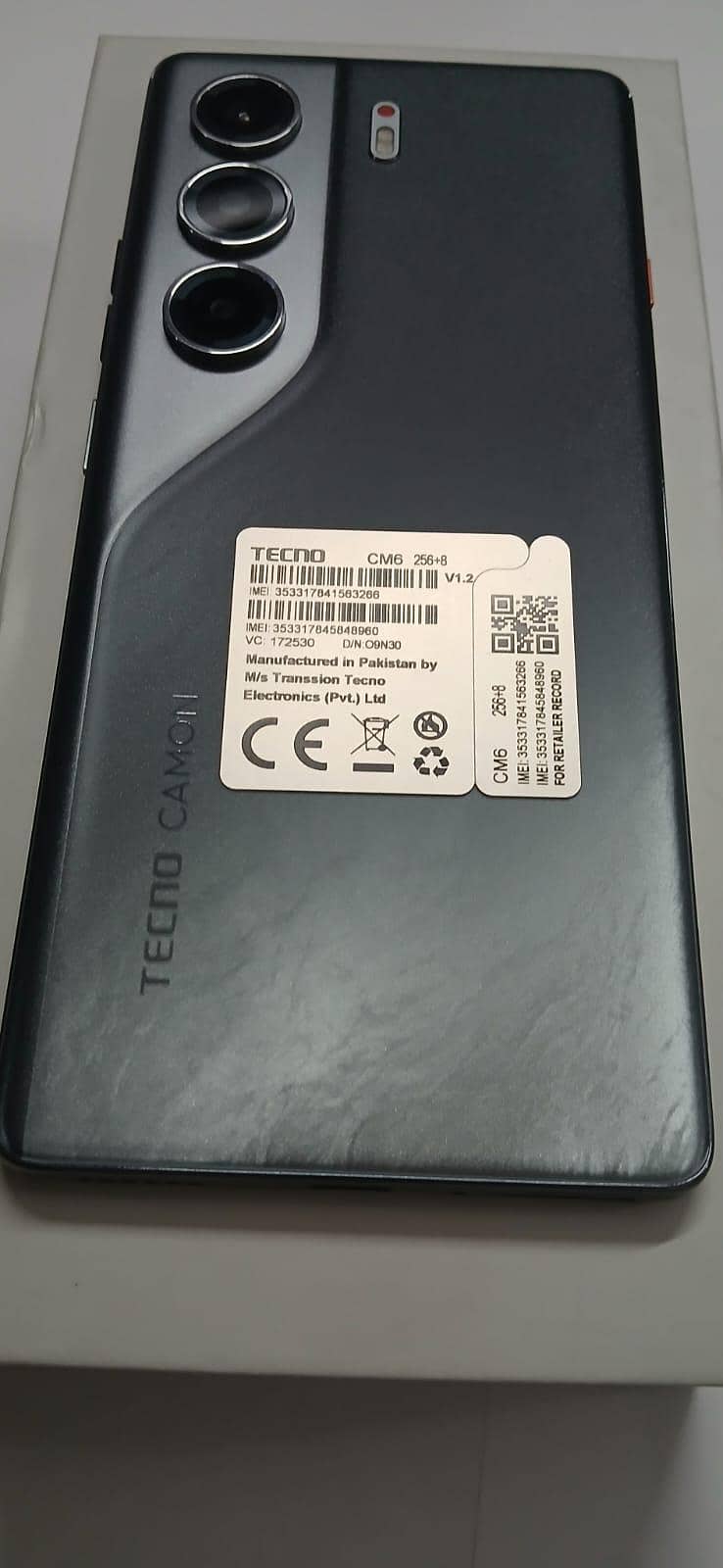 Tecno CAMON 40 Pro 256GB + 8GB unused totaly 7