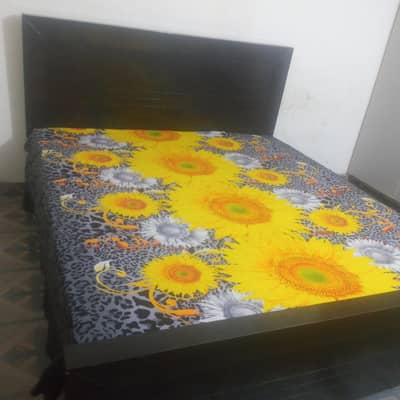 1 double Bed 9/10 condition with Mattress less used sale urgently