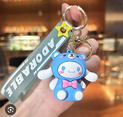 Cute Cartoon Silicone Keychain | Premium Soft Rubber Key Ring