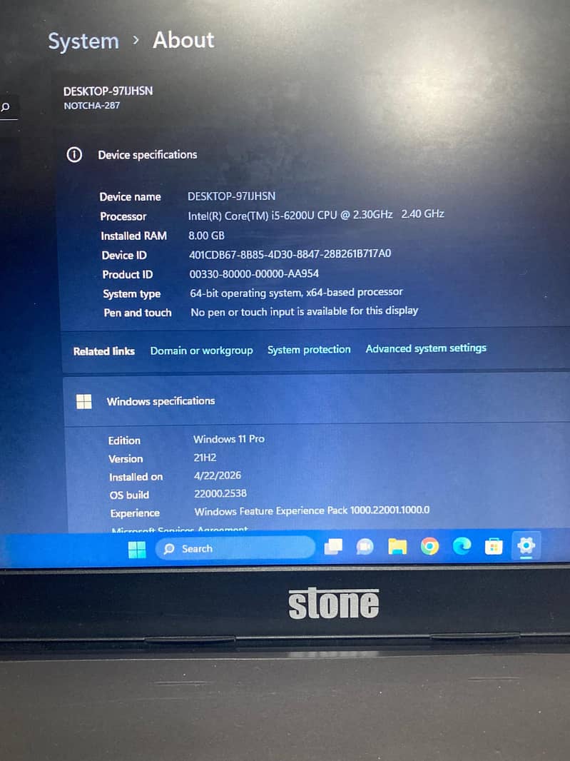 Stone laptop 1
