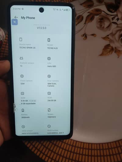 Tecno Spark 20 8+8 RAM 256 oppo vivo Samsung