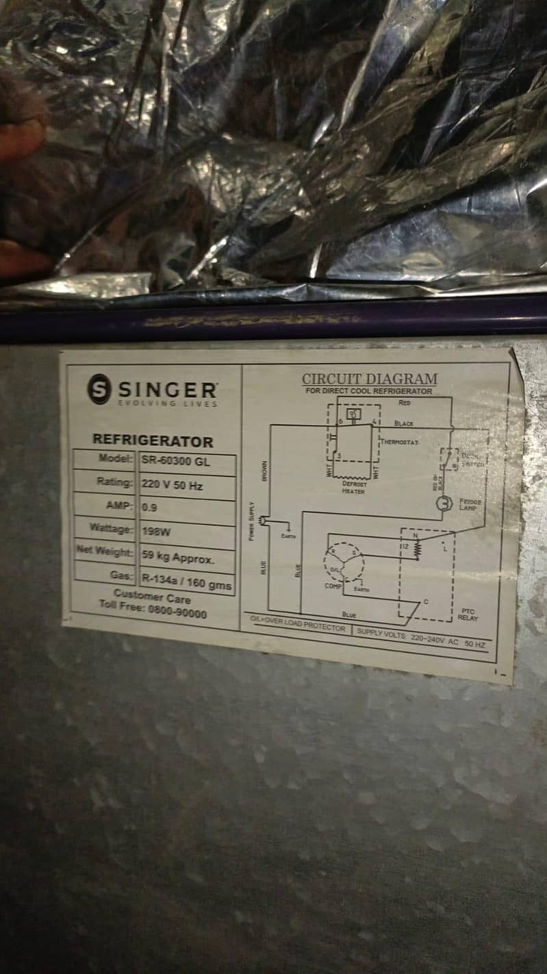 SINGER REFRIGERATOR 4