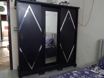 wardrobe 3 door almari 2 doors sliding