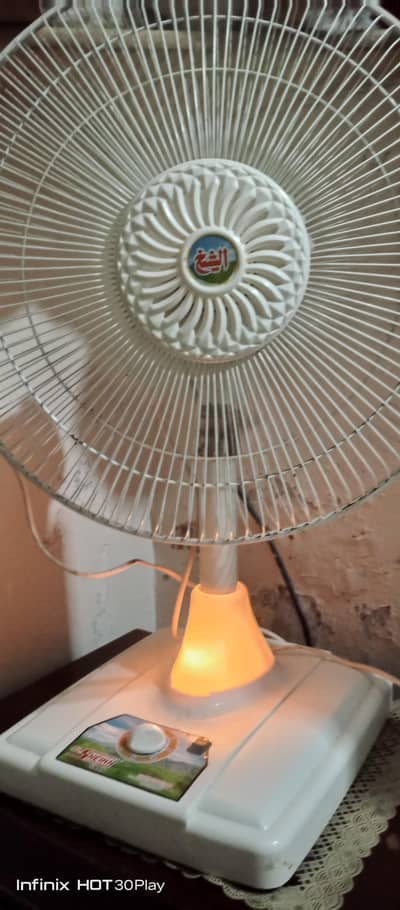 Table fans with Light