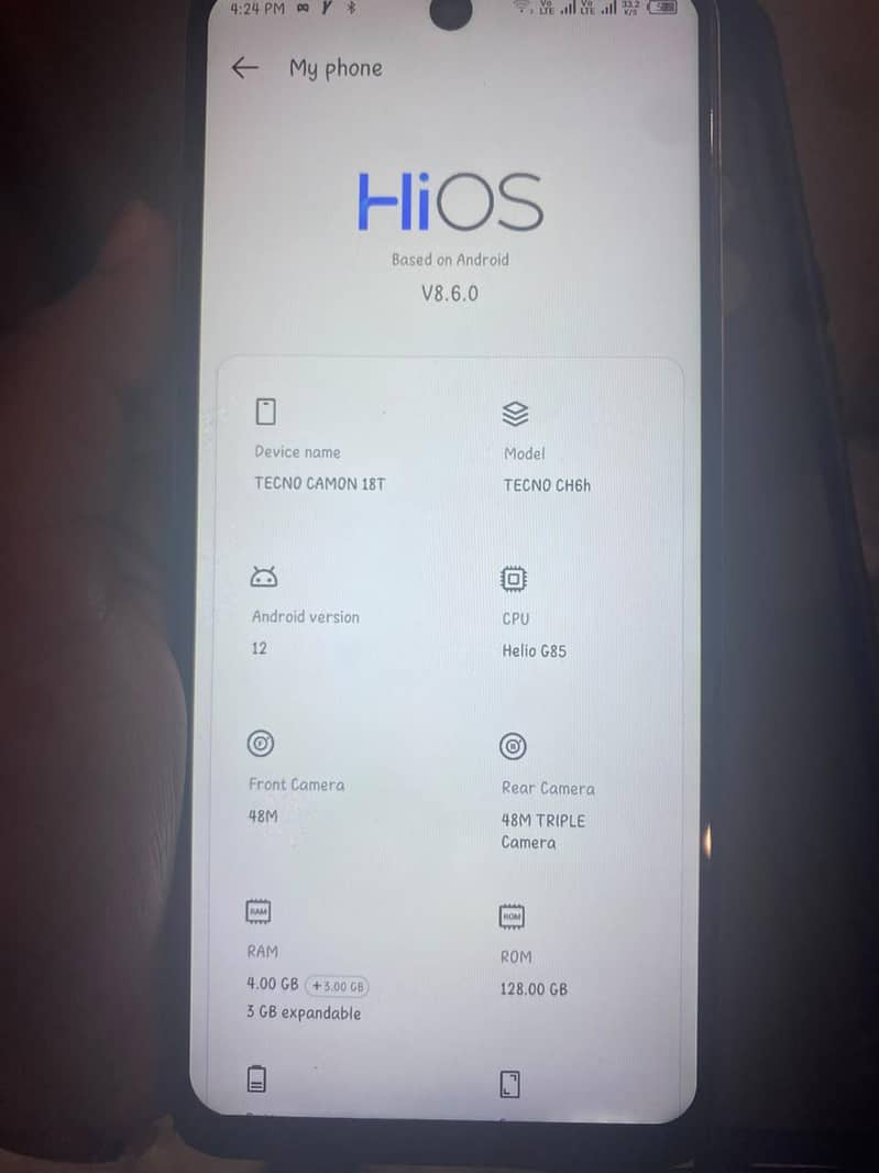 Tecno CAMON 18T 5