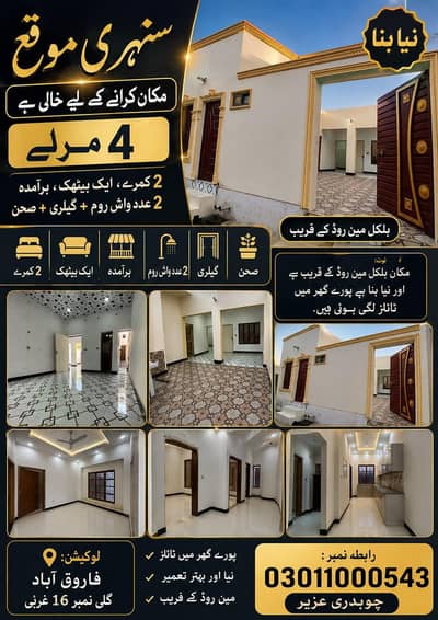 مکان کرائے کے لیے خالی ہے.