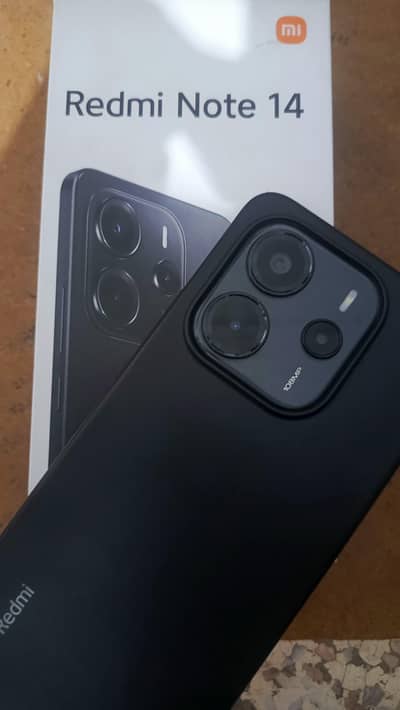 (W. N 03095420162) Redmi Note 14, PTA with box and charger, 12/256 all