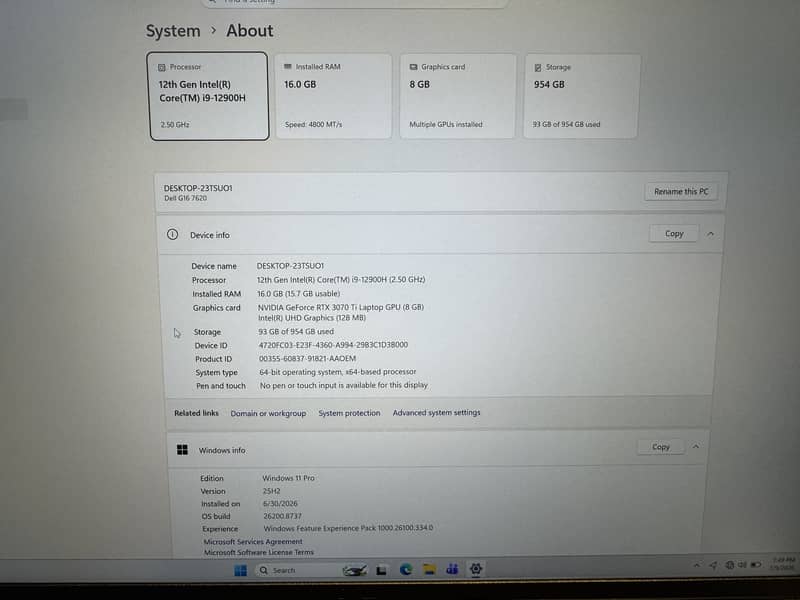 Dell D16 7620 2