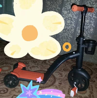 2 in 1 cycle+Scooty